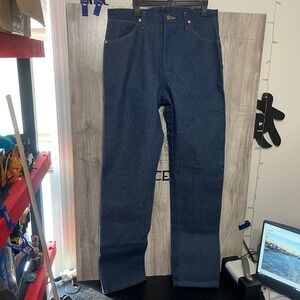 WRANGLER 13MWZ COWBOY CUT ORIGINAL FIT BLUE JEANS MEN'S SIZE 35x38 WESTERN RODEO